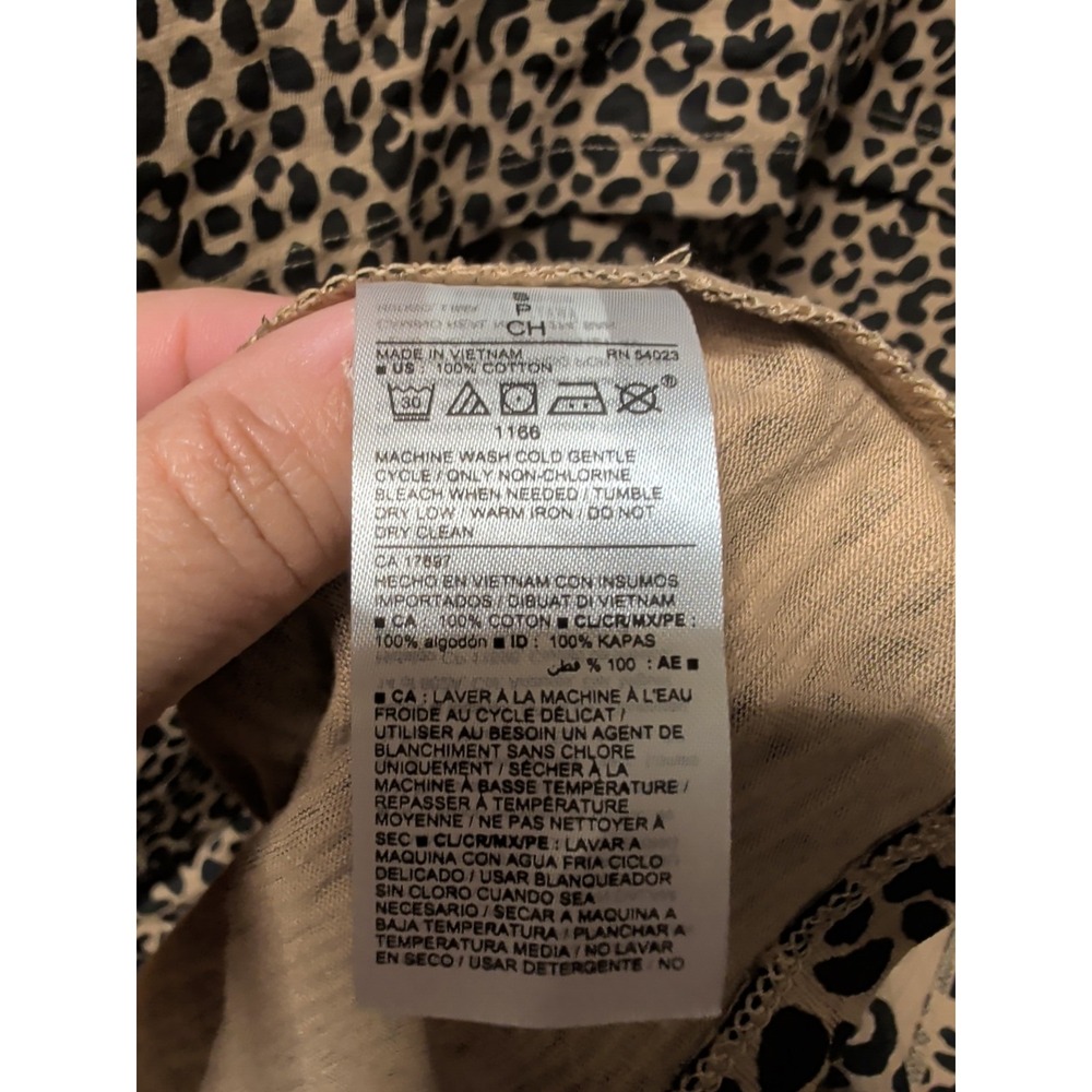 Old Navy Leopard Print V neck Sleeveless Maternity Dress NWT Sz S - Picture 7 of 7